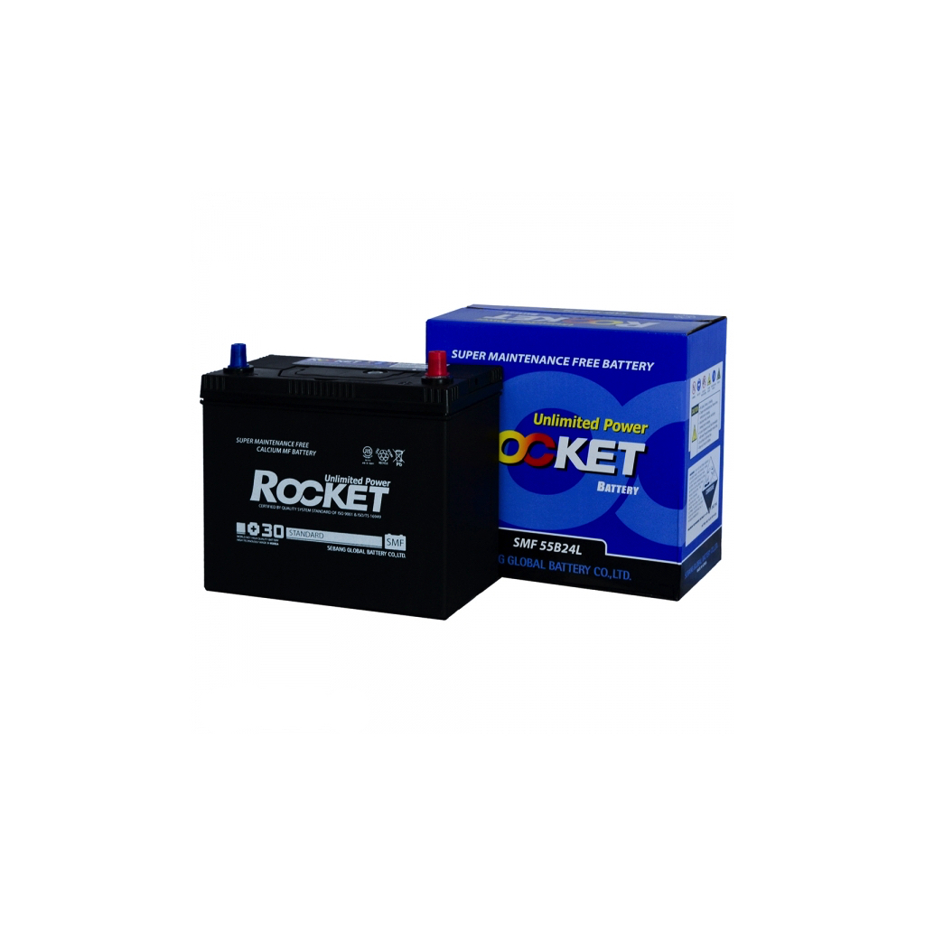 Акумулятор автомобільний ROCKET 45Ah (SMF 55B24L) - зображення 1
