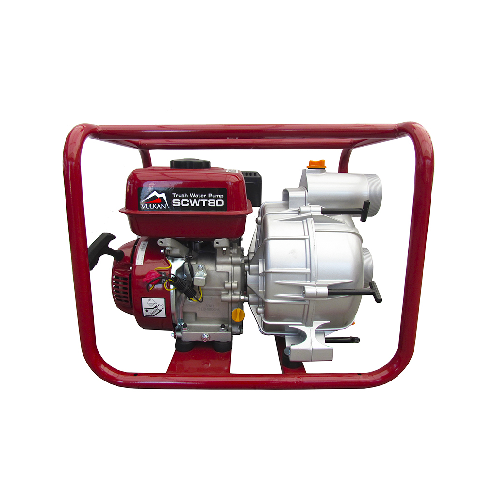 Мотопомпа Vulkan рукав 75мм, 58м3/год, підйом 26м, брудна вода (SCWT80) - picture 1