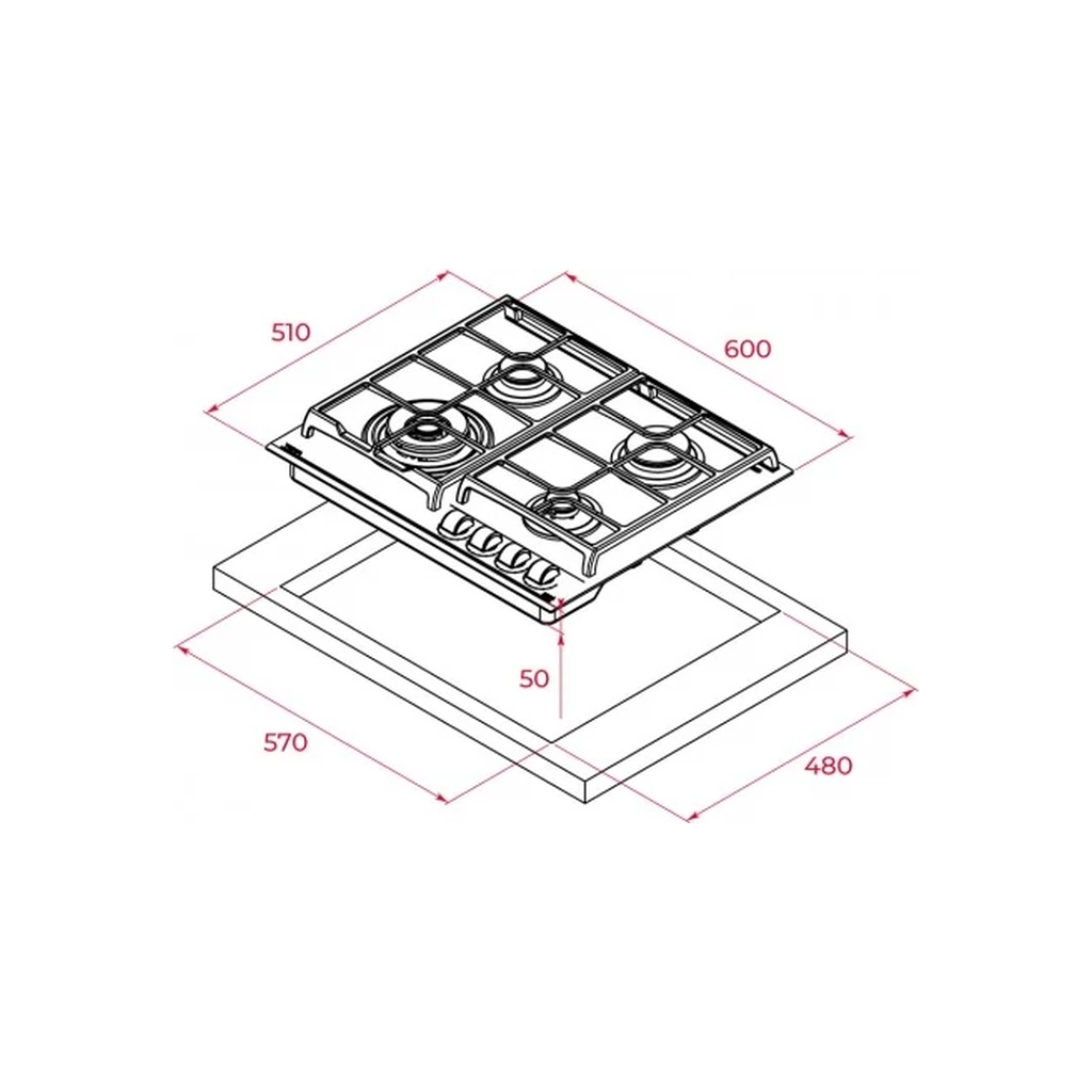 Варочна поверхня Teka GZC 64320 XBN 112570042 - зображення 7