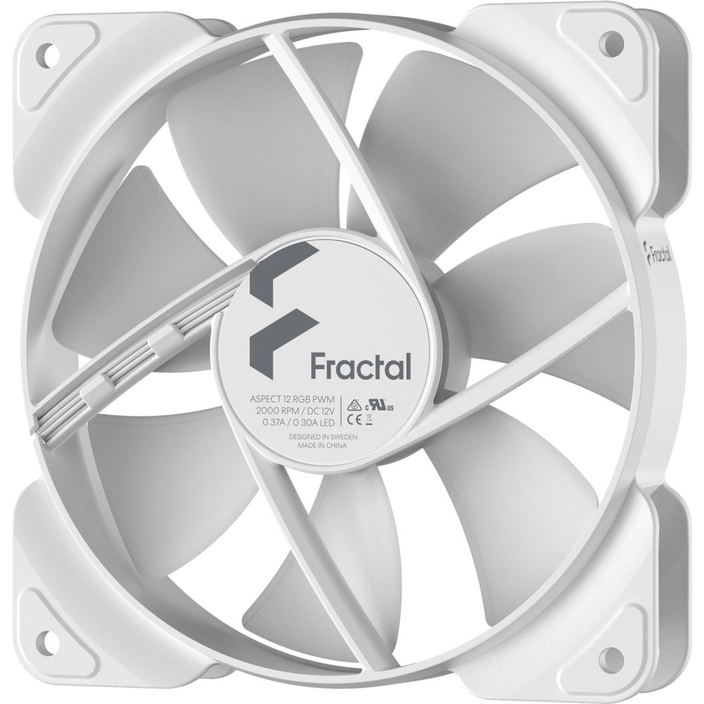 Кулер до корпусу Fractal Design Aspect 14 RGB PWM White Frame (FD-F-AS1-1409) - зображення 4