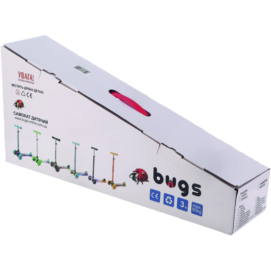 Самокат Bugs Hyper 2 Chameleon Green (6905614651508) - зображення 12