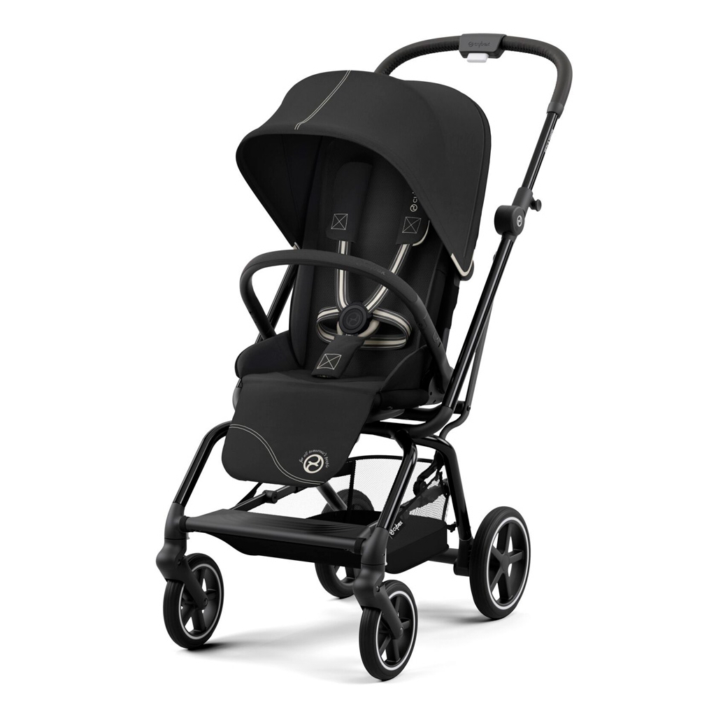 Коляска Cybex Eezy S Twist+ 2 SLV B Moon Black (з бампером) (522001087) - зображення 1