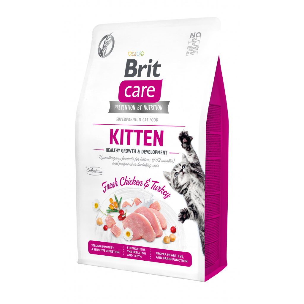 Сухий корм для кішок Brit Care Cat GF Kitten HGrowth and Development 2 кг (8595602540679) - зображення 1