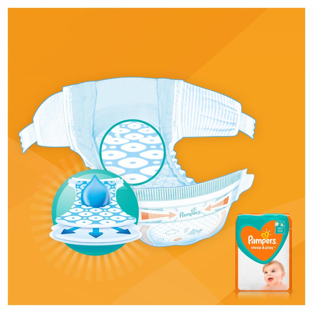 Підгузки Pampers Sleep & Play Midi Розмір 3 (6-10 кг), 78 (8001090669094) - зображення 7
