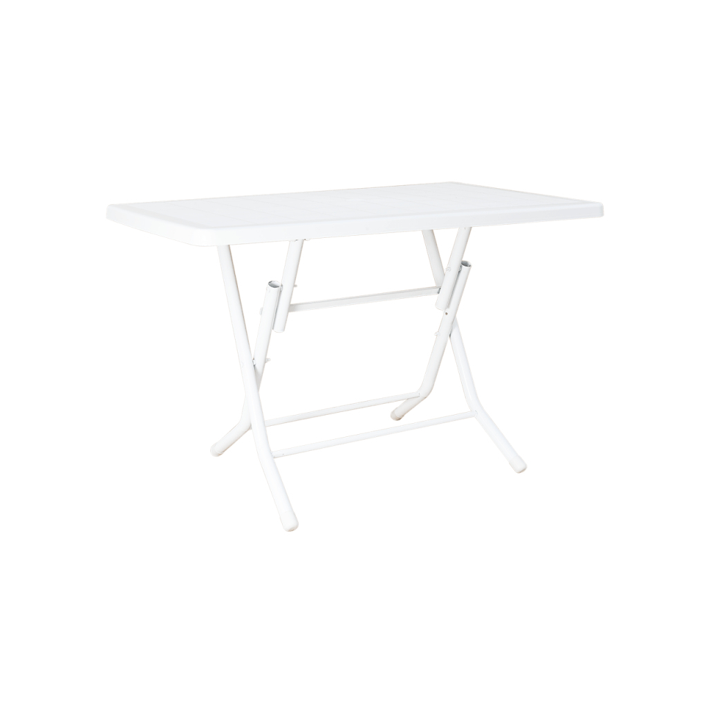 Стіл садовий Irak Plastik складаний 70х115 см білий (4598) - зображення 1