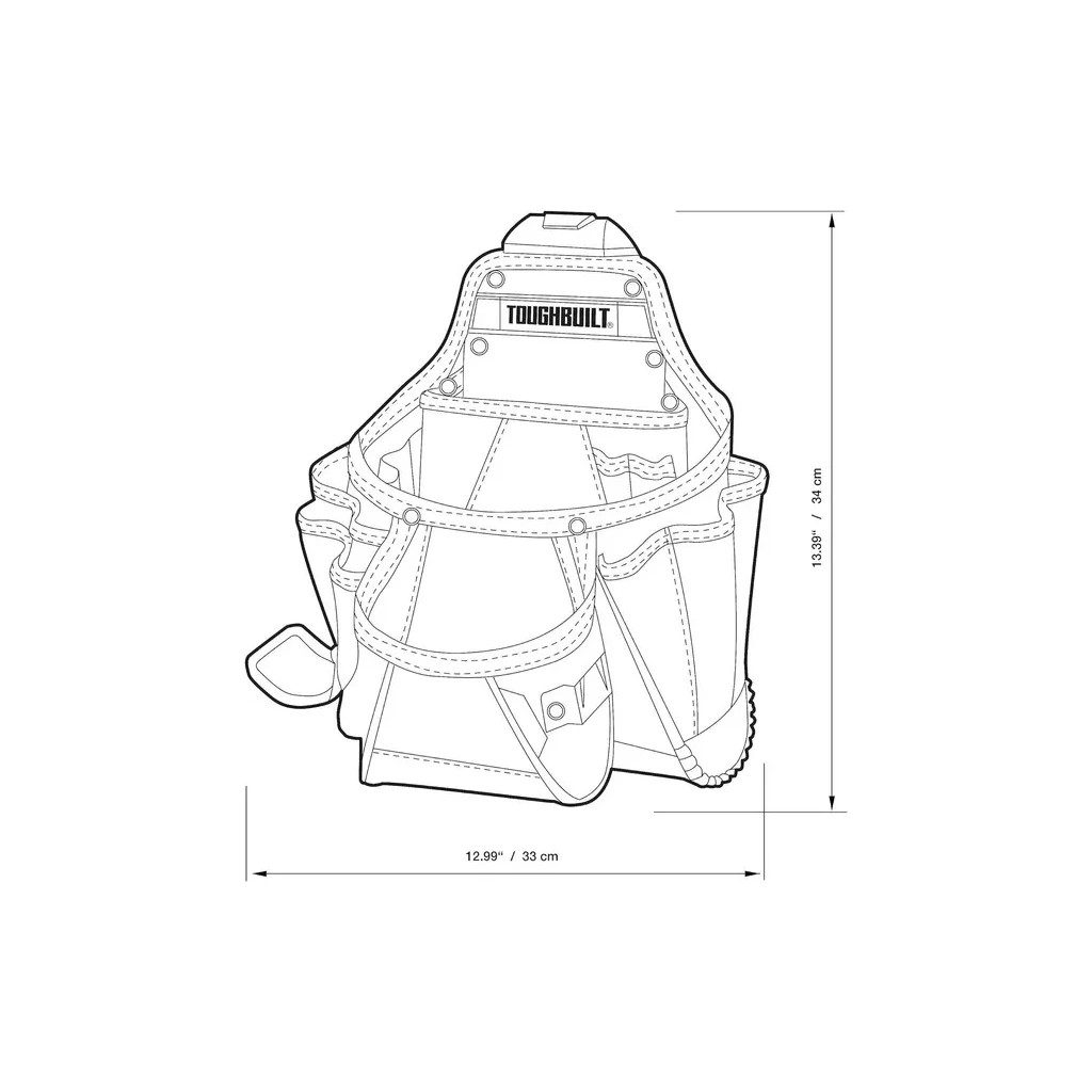 Сумка для інструмента ToughBuilt поясна TB-CT-01 - изображение 8