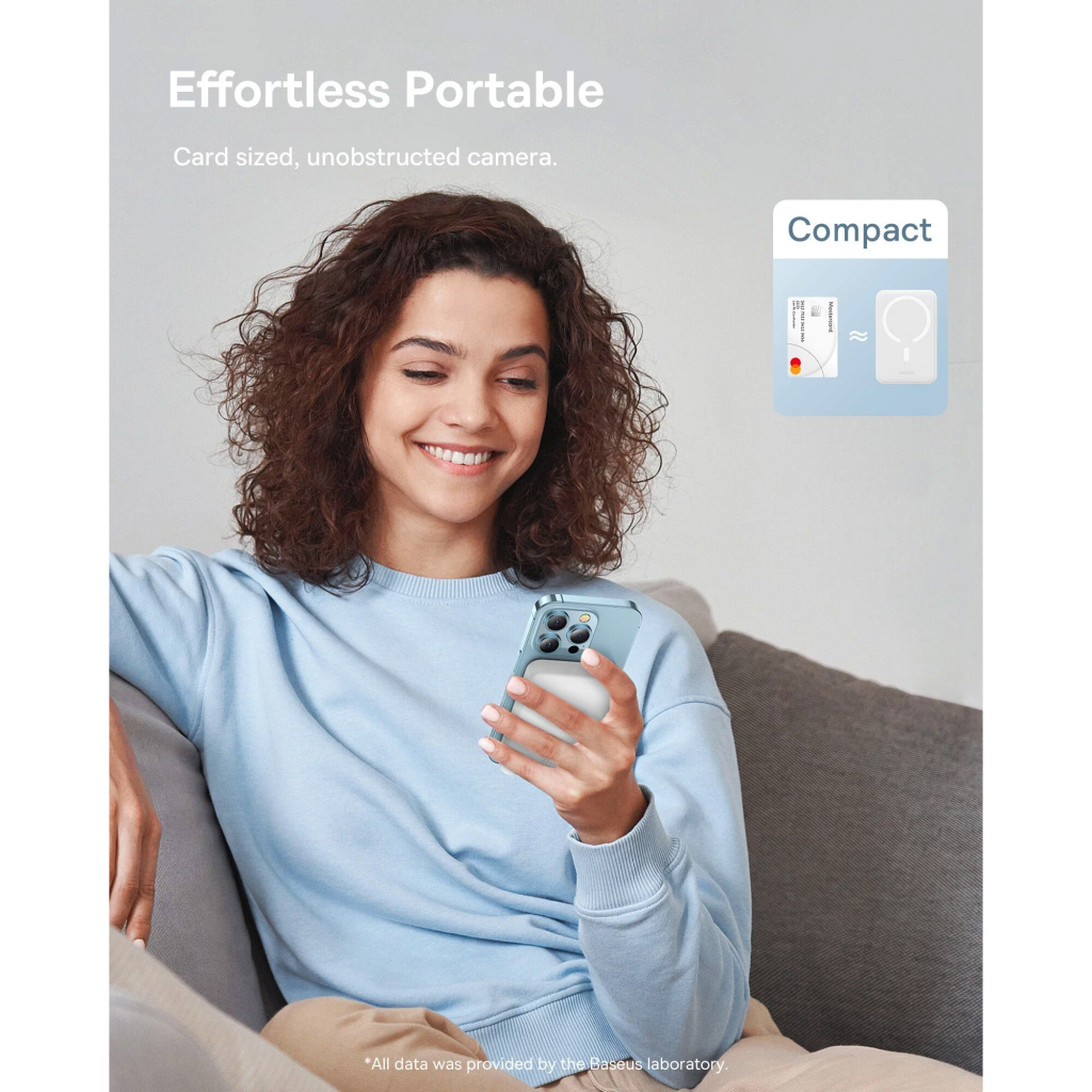 Батарея універсальна Baseus Magnetic Mini 10000mAh 30W, White (PPCX110002\PPCXM1030) (P10022105212-01) - зображення 8