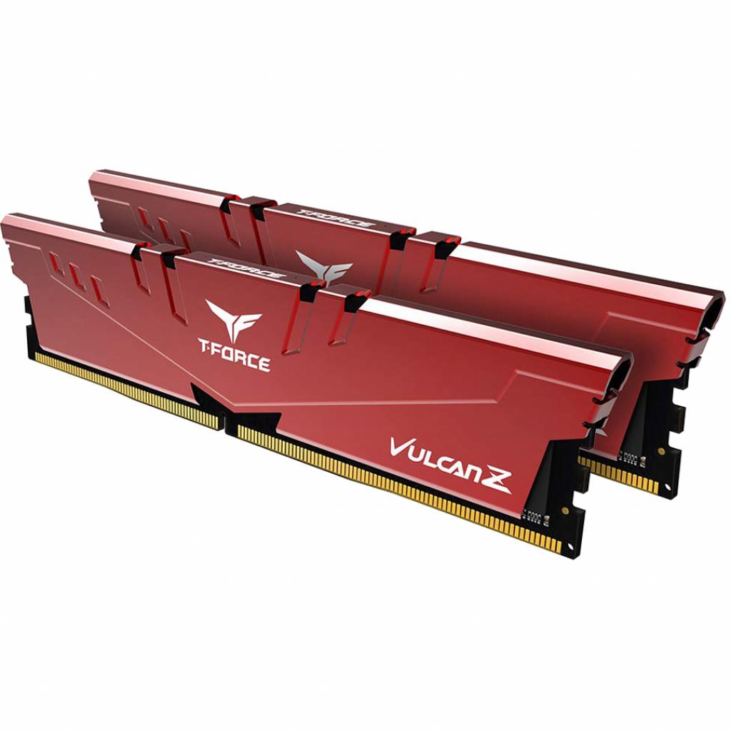 Модуль пам'яті для комп'ютера DDR4 16GB (2x8GB) 3200 MHz T-Force Vulcan Z Red Team (TLZRD416G3200HC16CDC01) - изображение 2