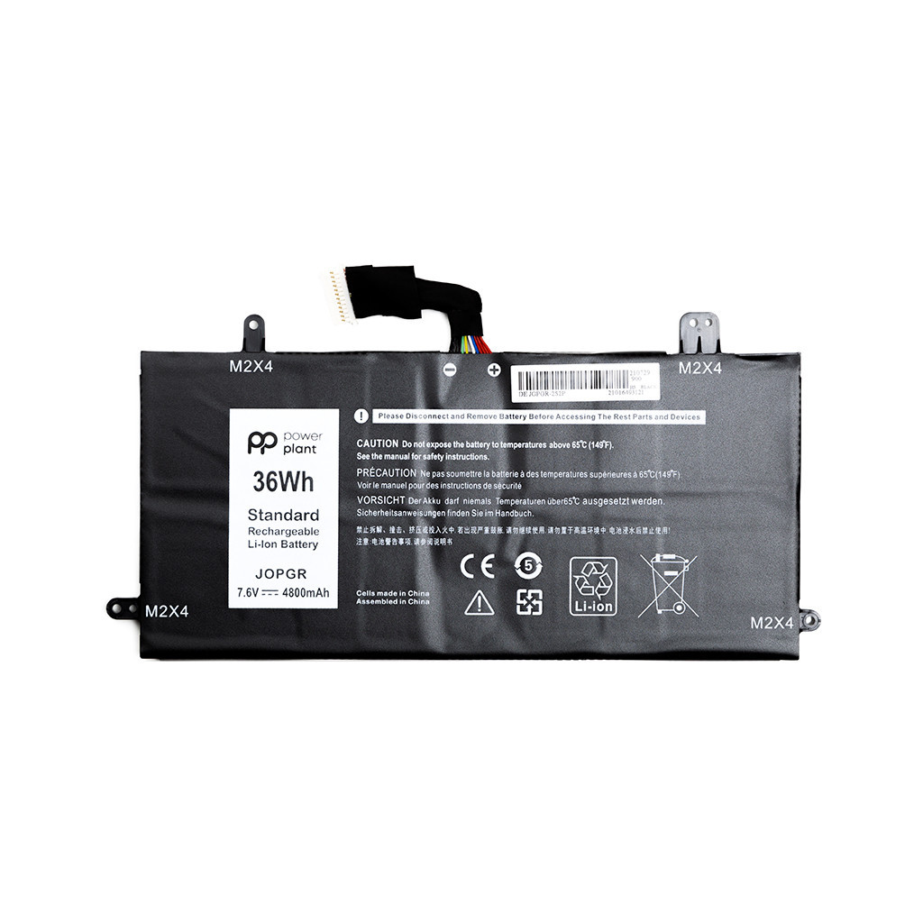 Акумулятор до ноутбука PowerPlant DELL Latitude 5285 Series (J0PGR) 7.6V 4800mAh (NB441464) - зображення 1
