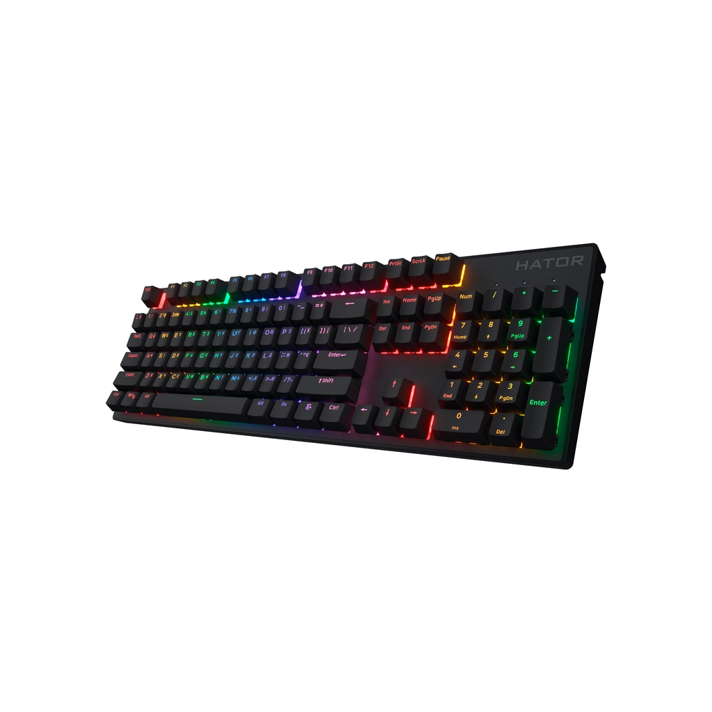 Клавіатура Hator Icefall Mecha Rainbow Wireless/USB Black (HTK204UA) - зображення 3