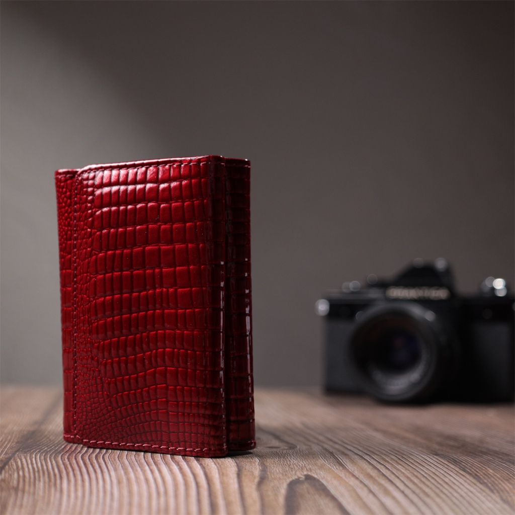 Гаманець ST Leather З натуральної шкіри Червоний (22731) - зображення 11