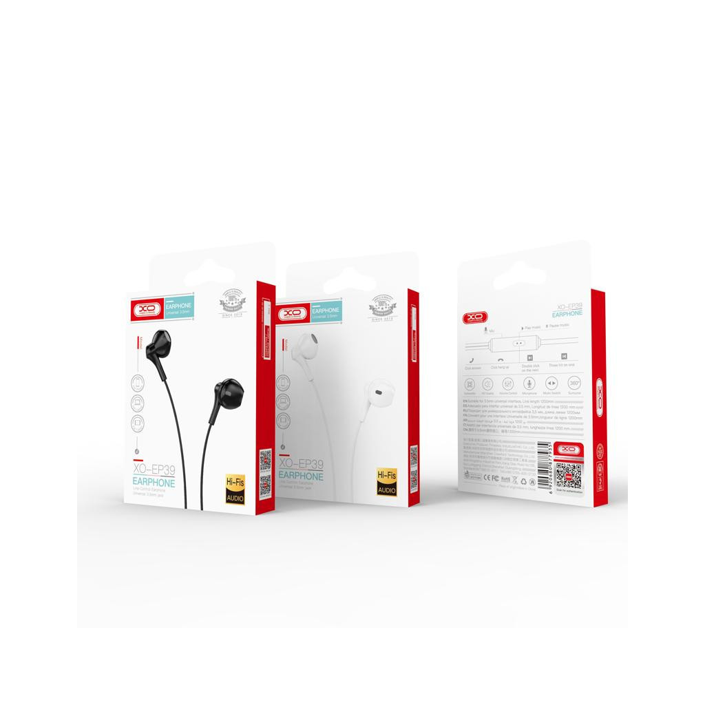 Навушники XO EP39 Black (EP39-BK) - зображення 4