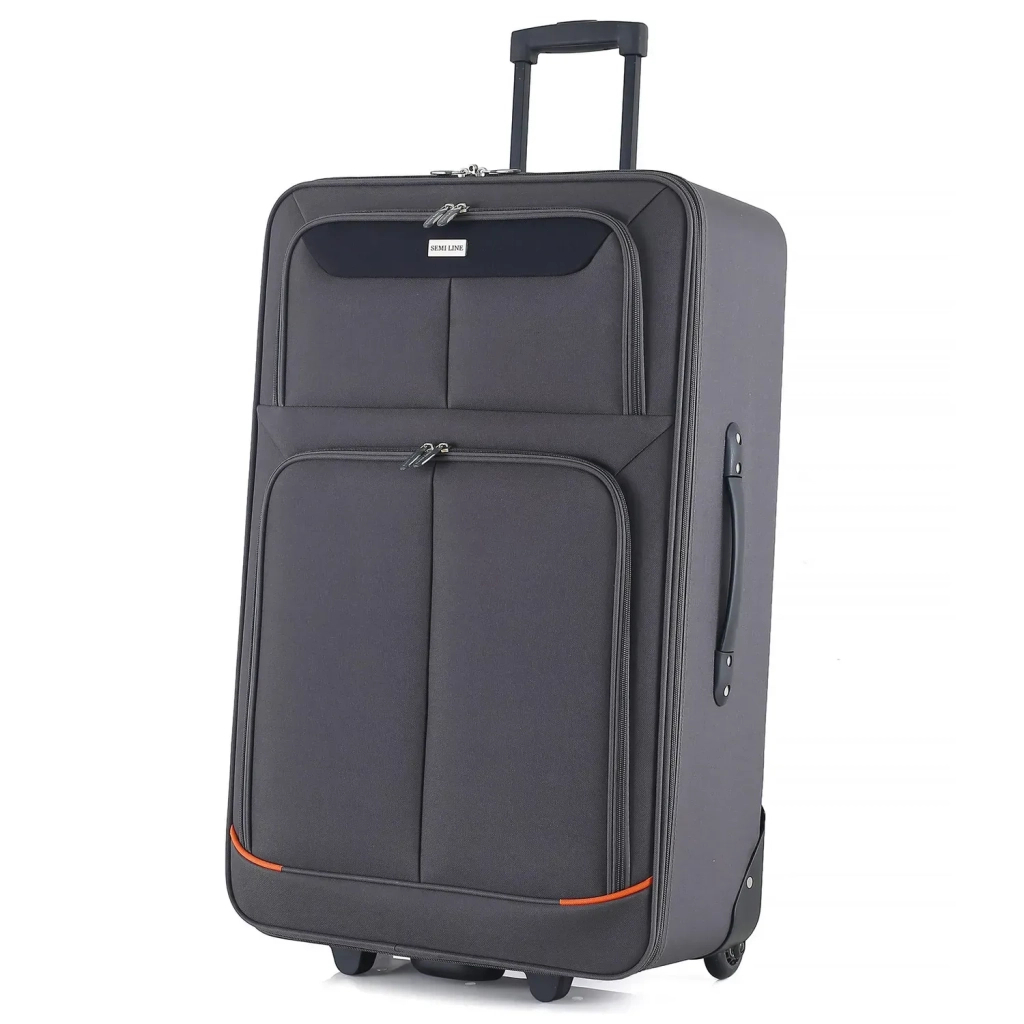 Валіза Semi Line 28" L T5754-3 Grey/Orange Lines (DAS303344) - зображення 2