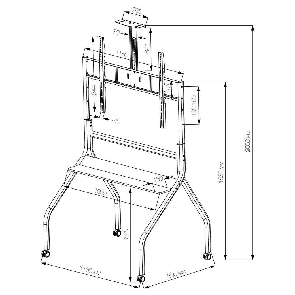 Стійка презентаційна Vinga TFS-W1216B1 - зображення 12