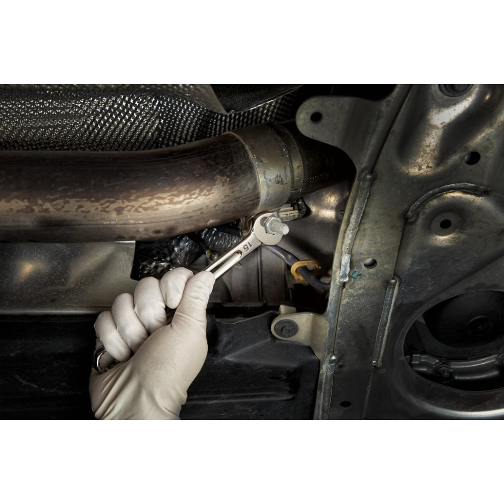 Ключ Milwaukee MAX BITE рожково-накидний з тріскачкою, 15шт, 8-22мм (4932464994) - зображення 7