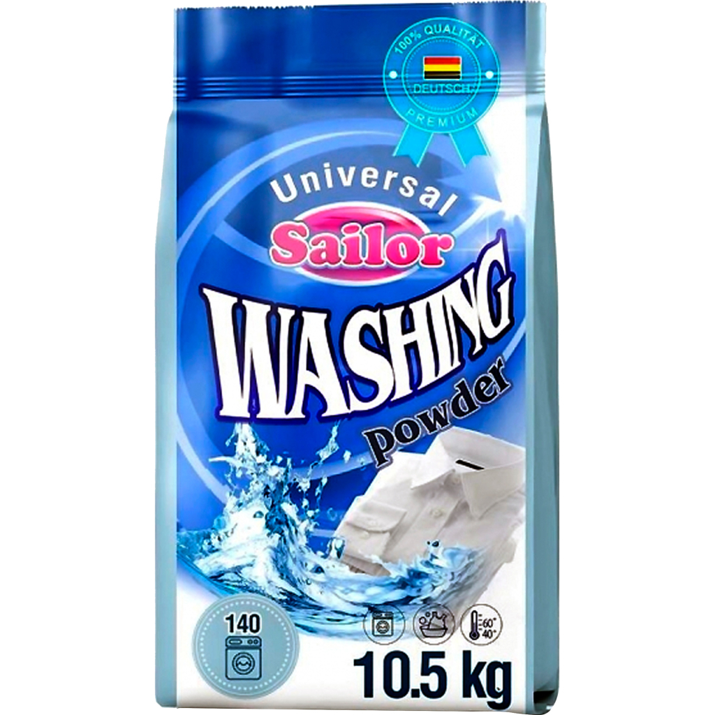Пральний порошок Sailor Universal 10.5 кг (4260506410543) - зображення 1