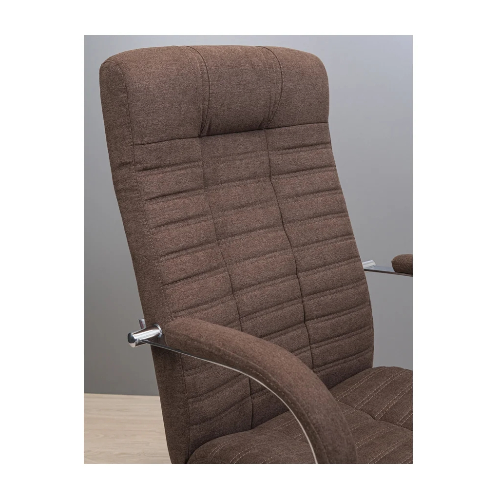 Офісне крісло Richman Атлант Хром П1 M-2 (Anyfix) Шкіра Люкс комбо Шоколад (R00000049261) - зображення 5