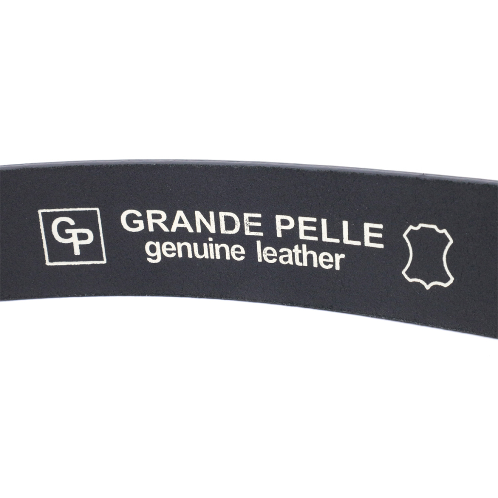 Ремінь Grande Pelle Шкіряний Чорний (11690) - зображення 6
