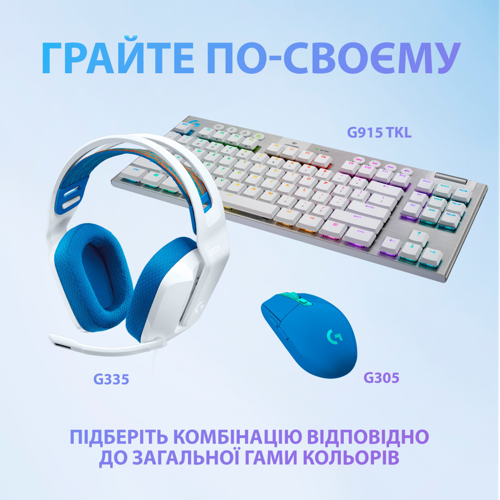 Навушники Logitech G335 Wired Gaming White (981-001018) - зображення 8