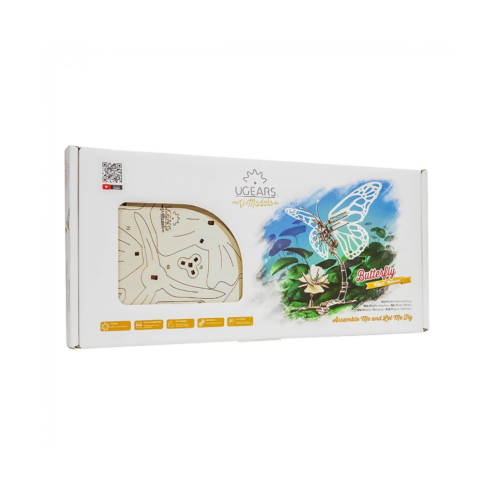Збірна модель Ugears Метелик (6336243) - зображення 4