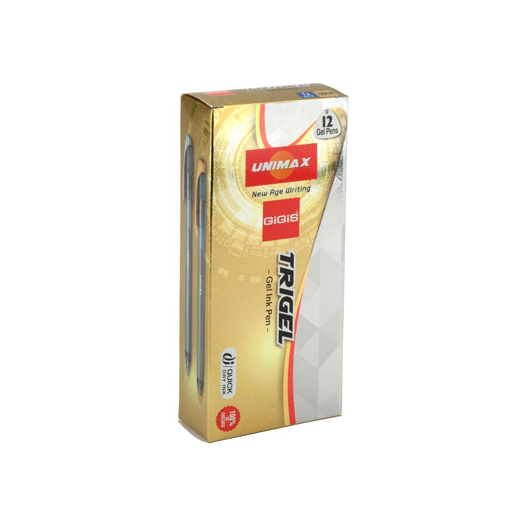 Ручка гелева Unimax Trigel-2, золота (UX-131-35) - зображення 3