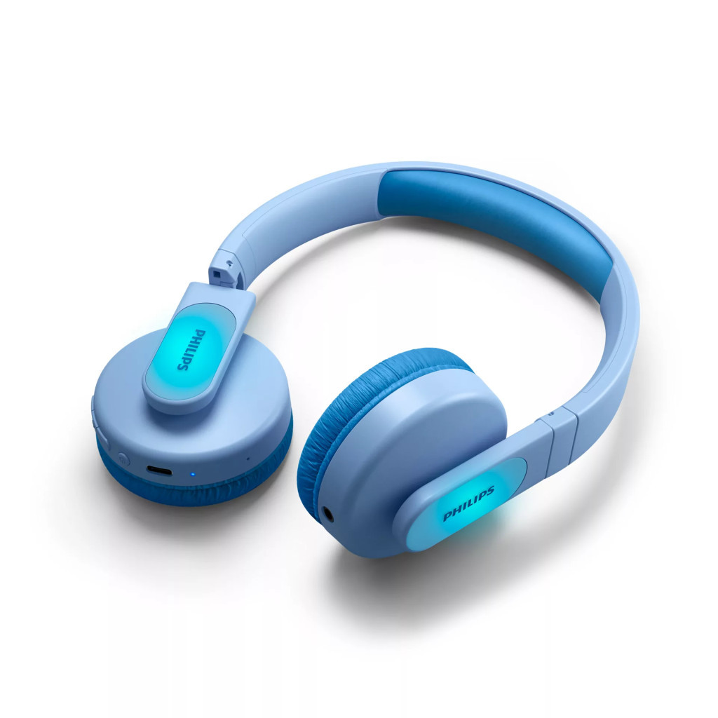 Навушники Philips Kids TAK4206 On-ear Colored light panels Wireless Blue (TAK4206BL/00) - зображення 12