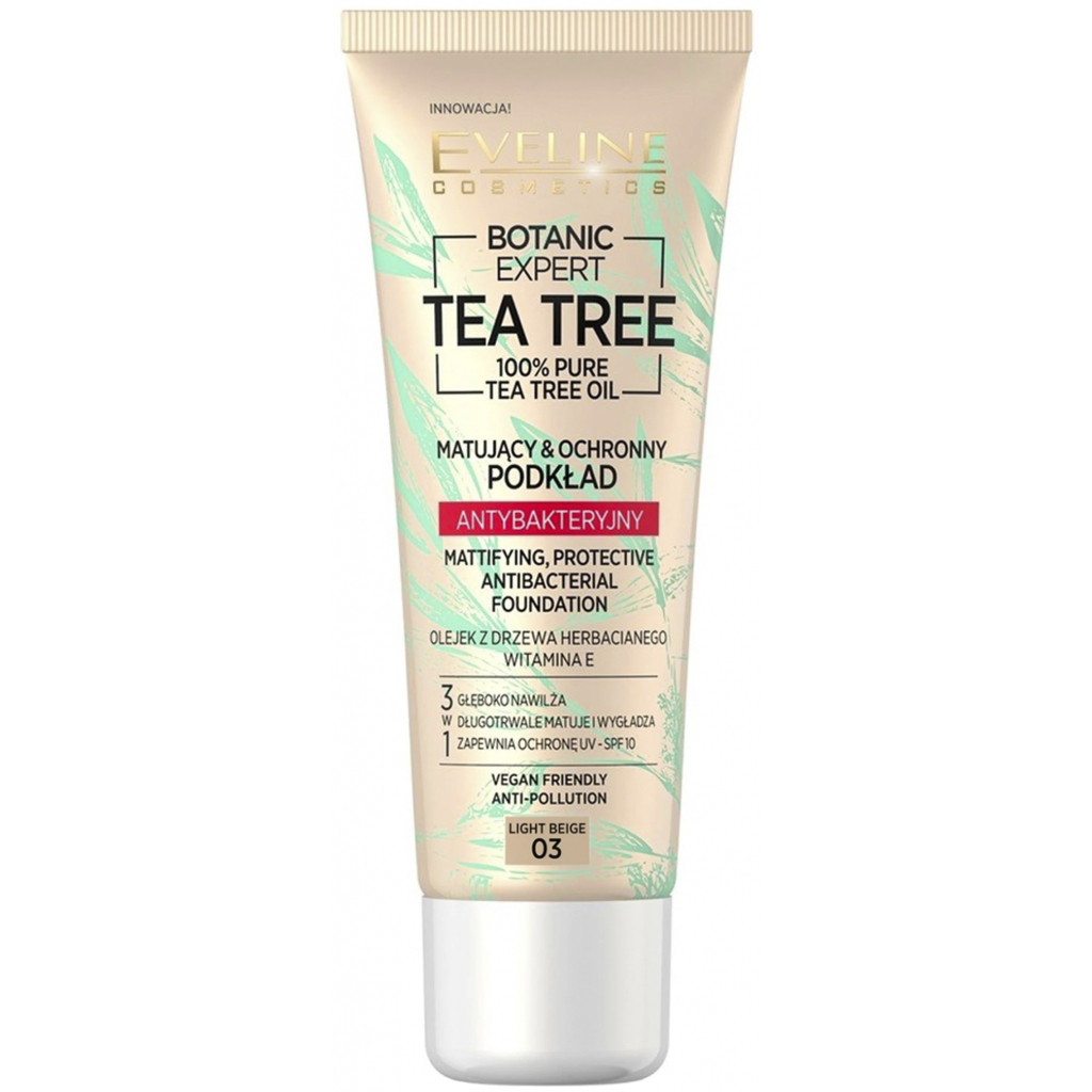 Тональний крем Eveline Cosmetics Botanic Expert Antibacterial 03 - Light Beige 30 мл (5903416021643) - зображення 1