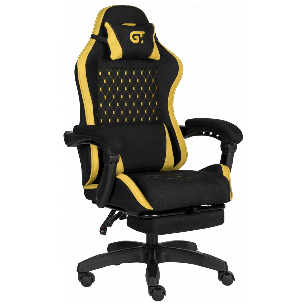 Крісло ігрове GT Racer X-2339 Black/Yellow (X-2339 Fabric Black/Yellow) - зображення 2