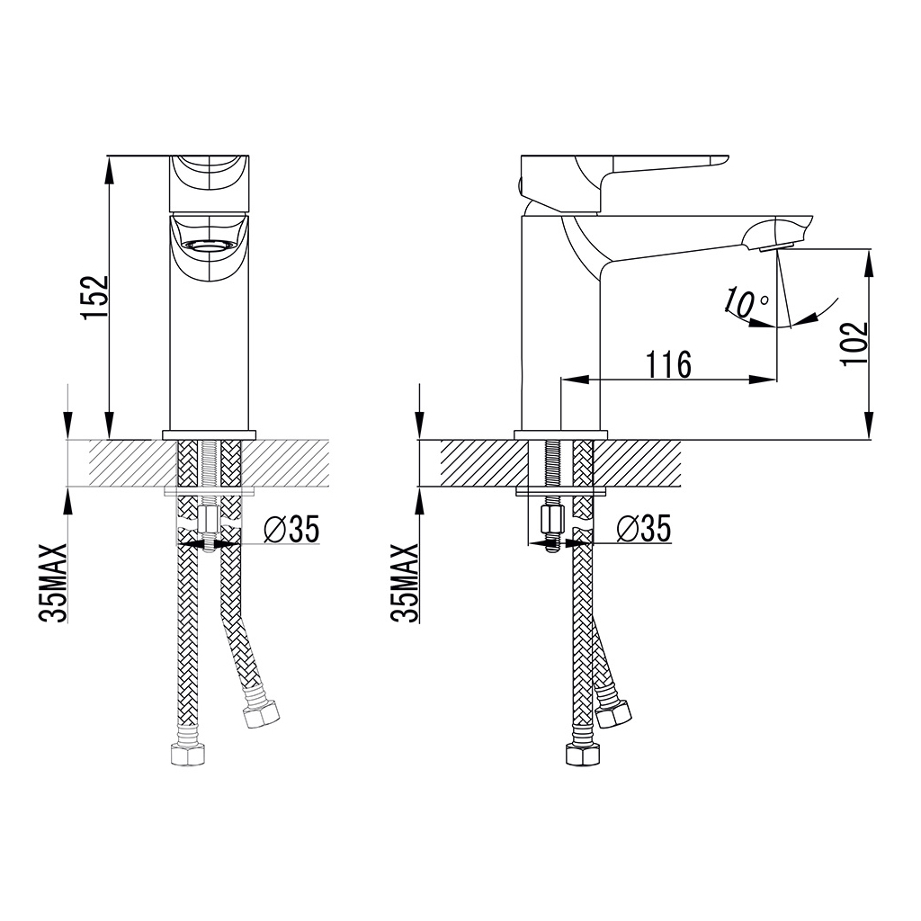 Змішувач Corso GARDA BC-2A121W (9605003) (BC-2A121W) - изображение 4
