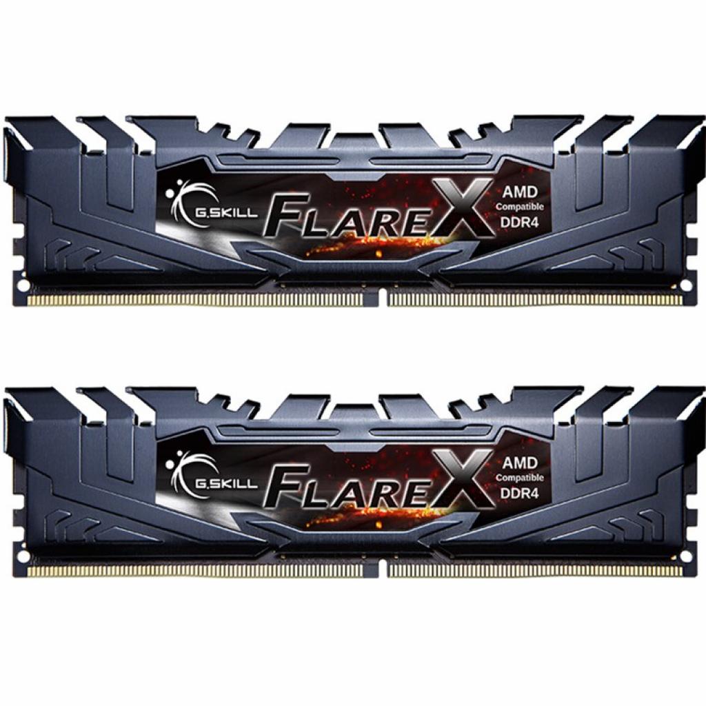 Модуль пам'яті для комп'ютера DDR4 16GB (2x8GB) 3200 MHz FlareX Black G.Skill (F4-3200C16D-16GFX) - зображення 1