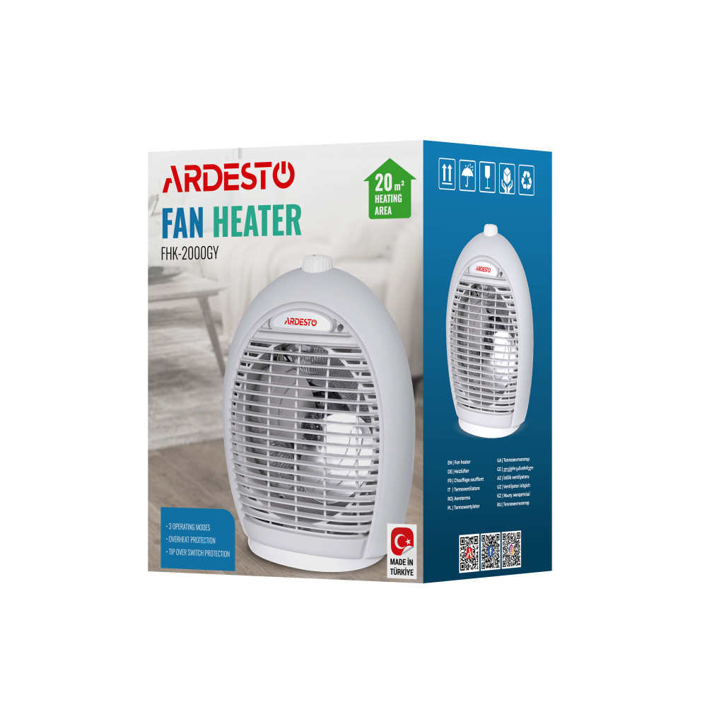 Обігрівач Ardesto FHK-2000GY - зображення 9
