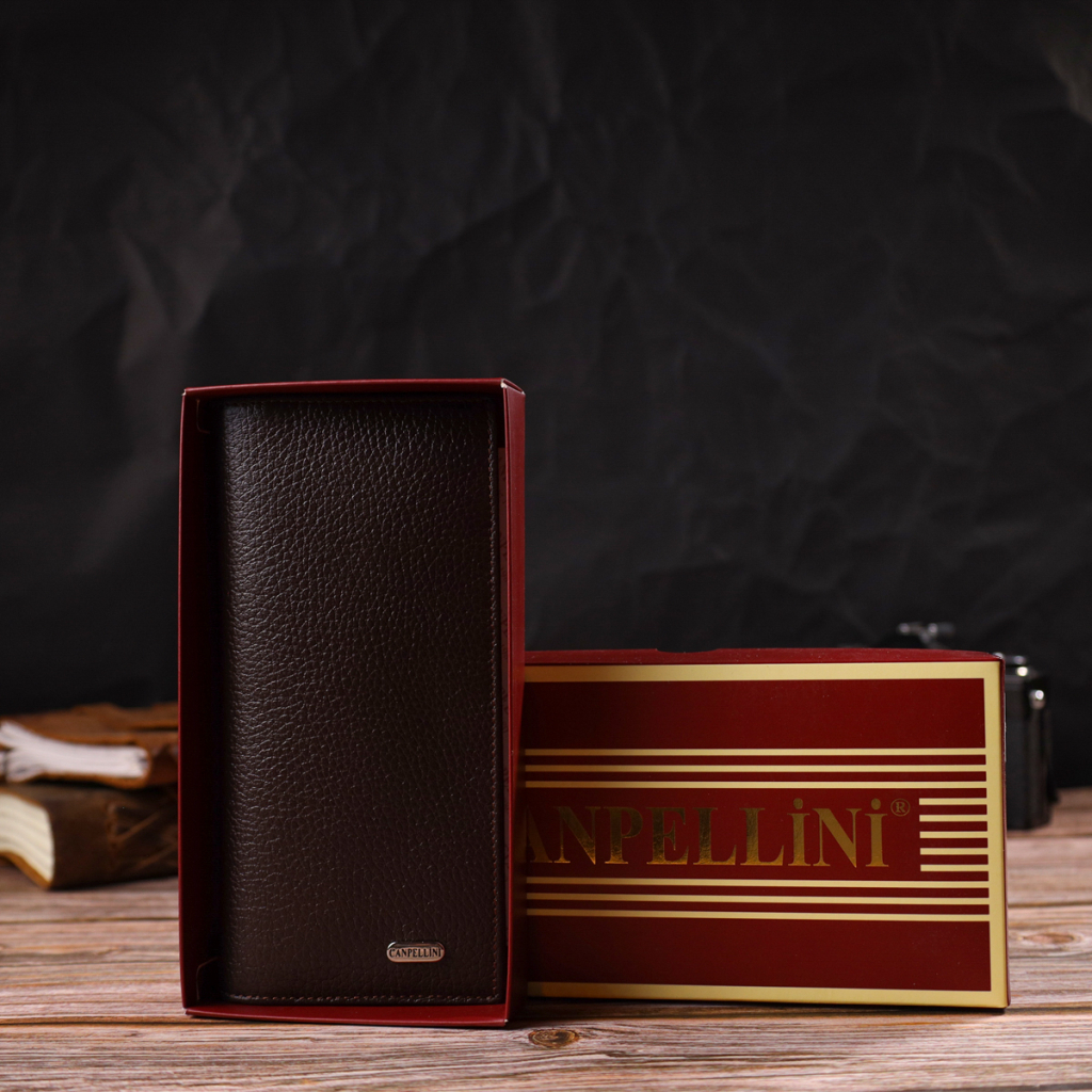 Гаманець Canpellini З натуральної шкіри Коричневий (21902) - зображення 10