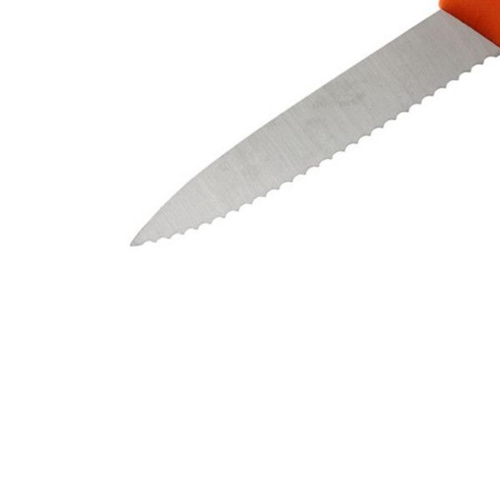 Набір ножів Victorinox SwissClassic, 8см, 2шт. у блістері, хвилясте лезо, помаранчевий (6.7636.L119B) - зображення 3