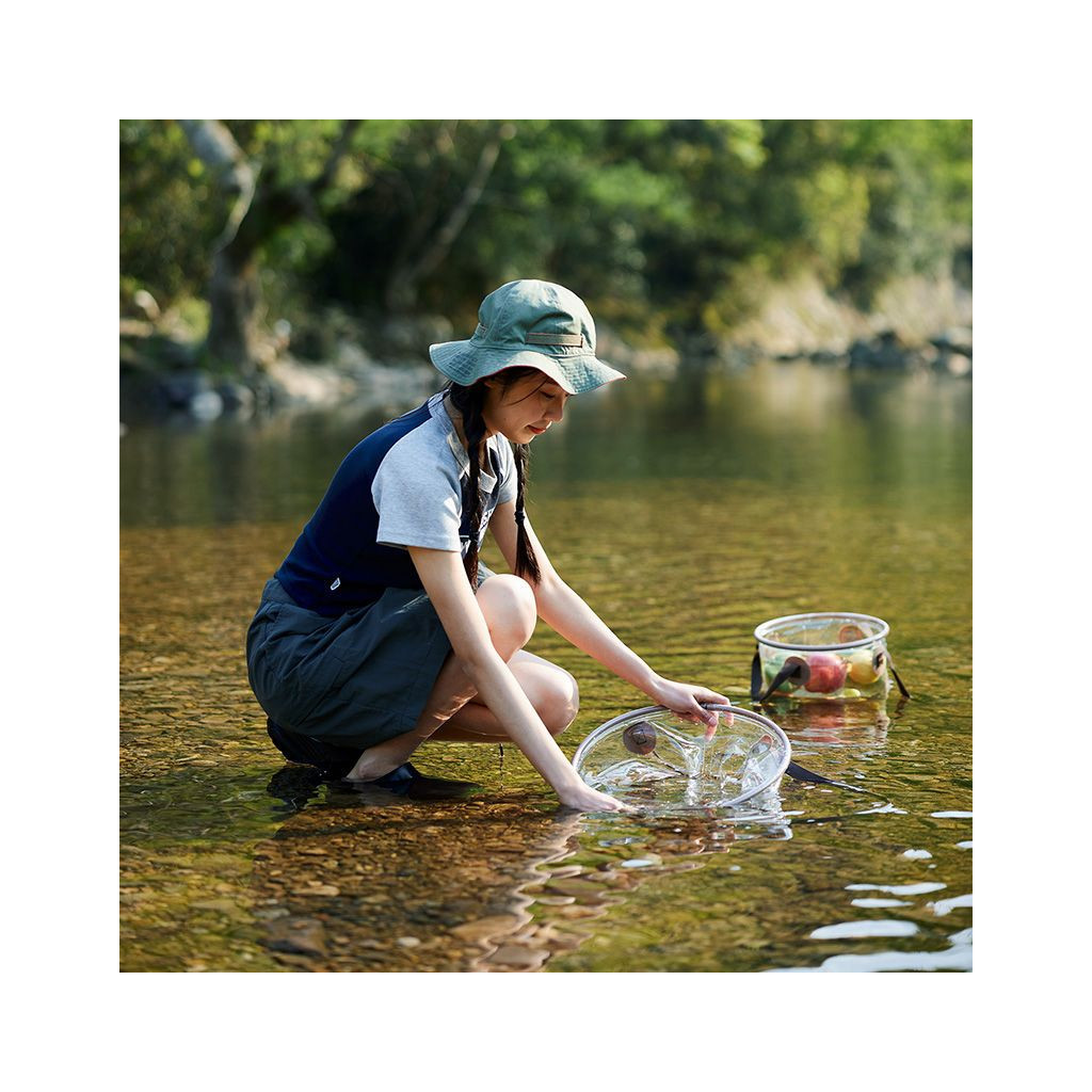 Відро складне Naturehike ПВХ NH20SJ040 10л прозорий (6975641886761) - зображення 6