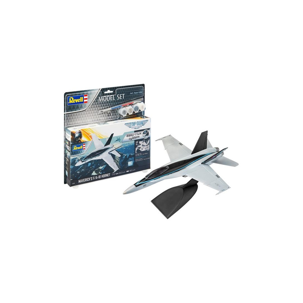 Збірна модель Revell набір Літак F/A-18 Hornet з к/ф Top Gun рівень 2, 1:72 (RVL-64965) - зображення 2