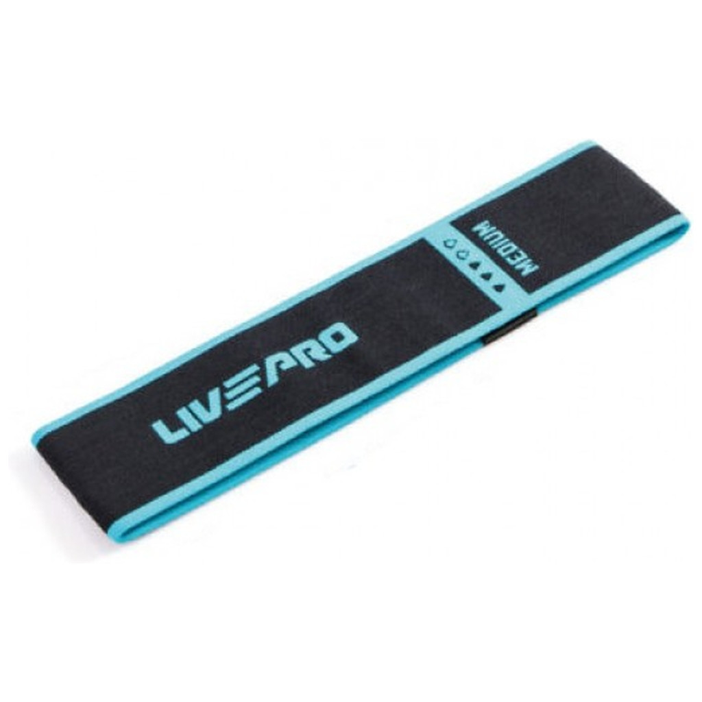 Еспандер LivePro Power Loop LP8414-M чорний, синій Уні M-630x70мм (6951376130270) - зображення 1