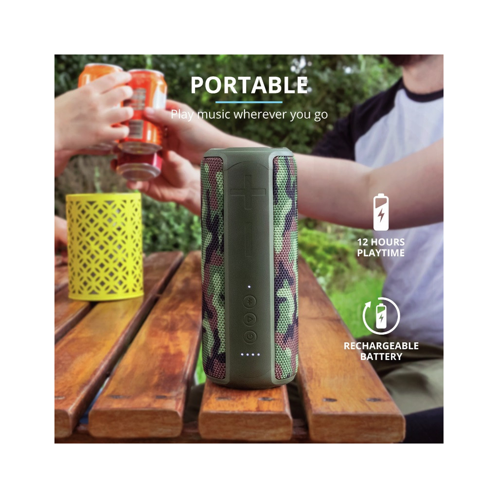 Акустична система Trust Caro Max Powerful Bluetooth Speaker Camo (23960) - зображення 2