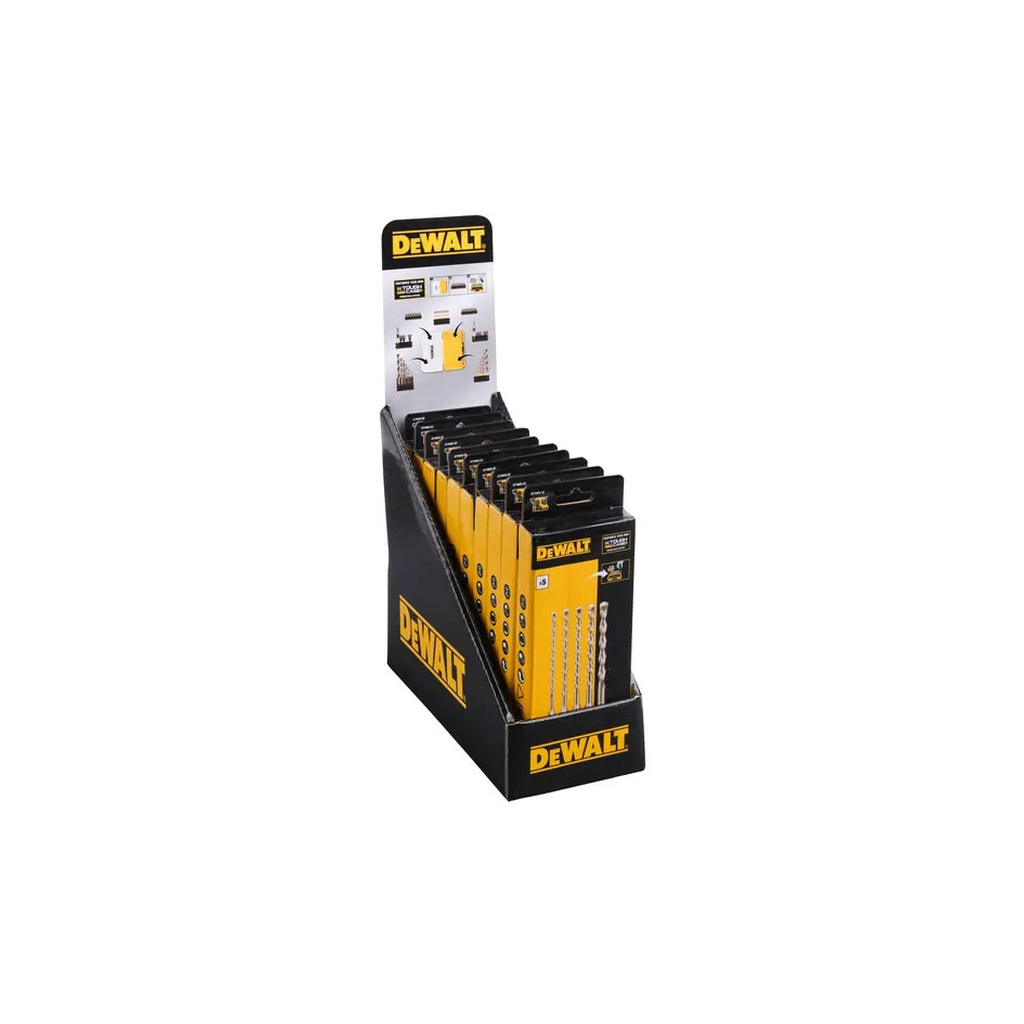 Набір бурів DeWALT в касеті для Tough Case, SDS Plus, L=160 мм., d = 6 мм (2шт),8,10,12 мм, 6 шт (DT70836) - зображення 3