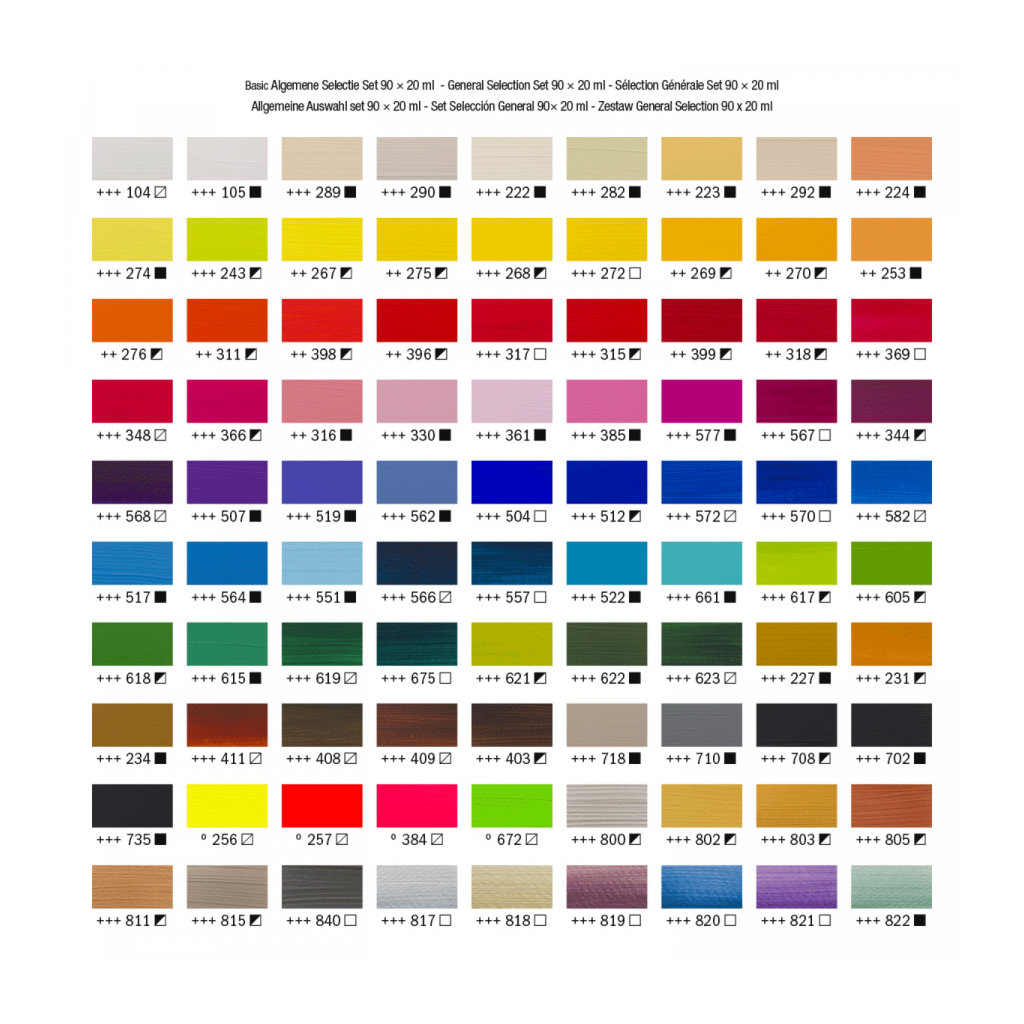 Акрилові фарби Royal Talens Amsterdam General Selection 90 кольорів по 20 мл (8712079451097) - зображення 5