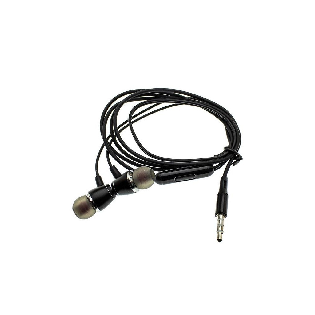 Навушники Denmen HF DR01 3.5mm 1.2 м Black (DE-DR01-BK) - зображення 2