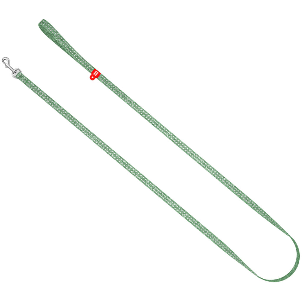 Повідець для котів WAUDOG Re-cotton світловідбивний XS 200х1 см зелений (164418) - зображення 2