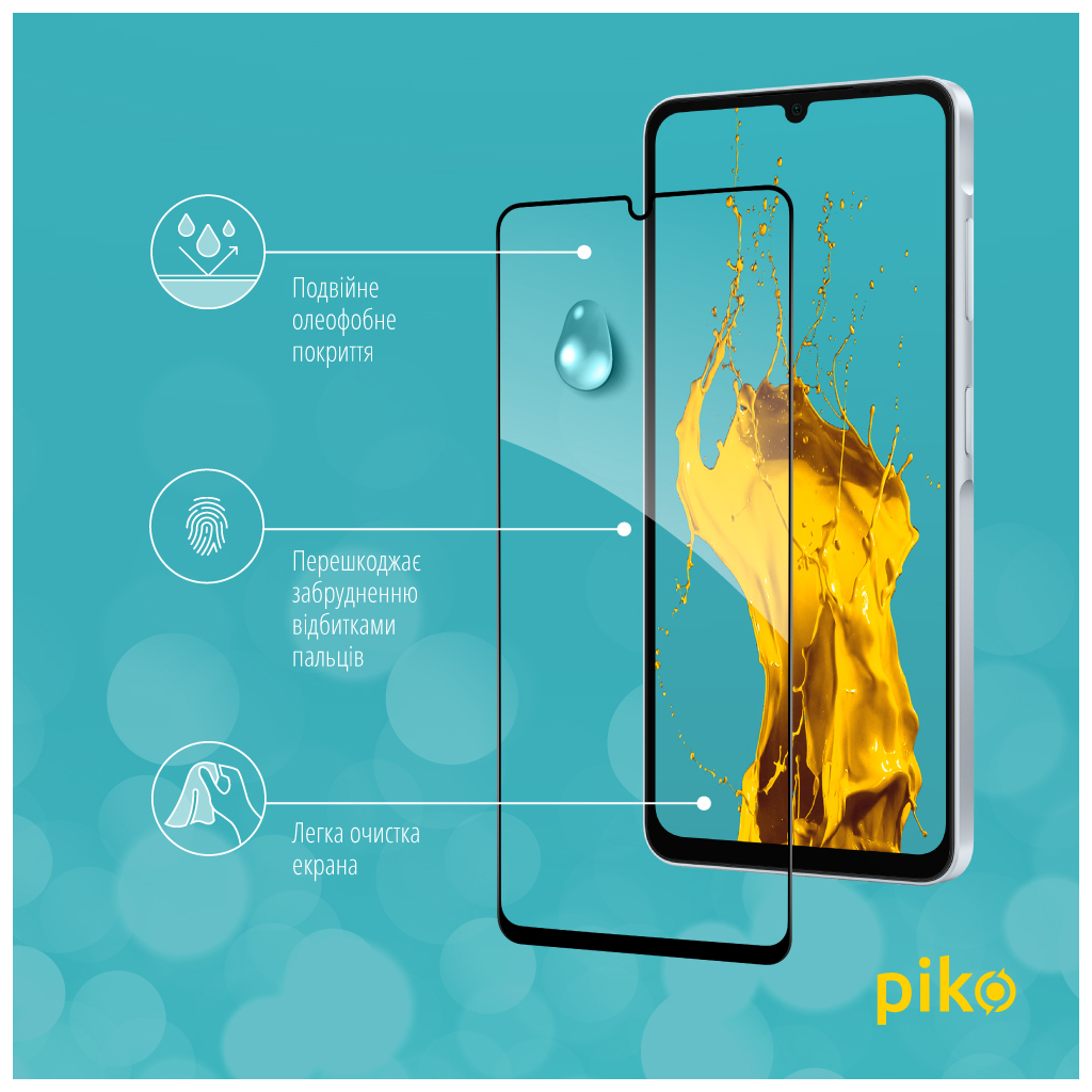 Скло захисне Piko Full Glue Samsung A06 5G Black (1283126612992) - зображення 4