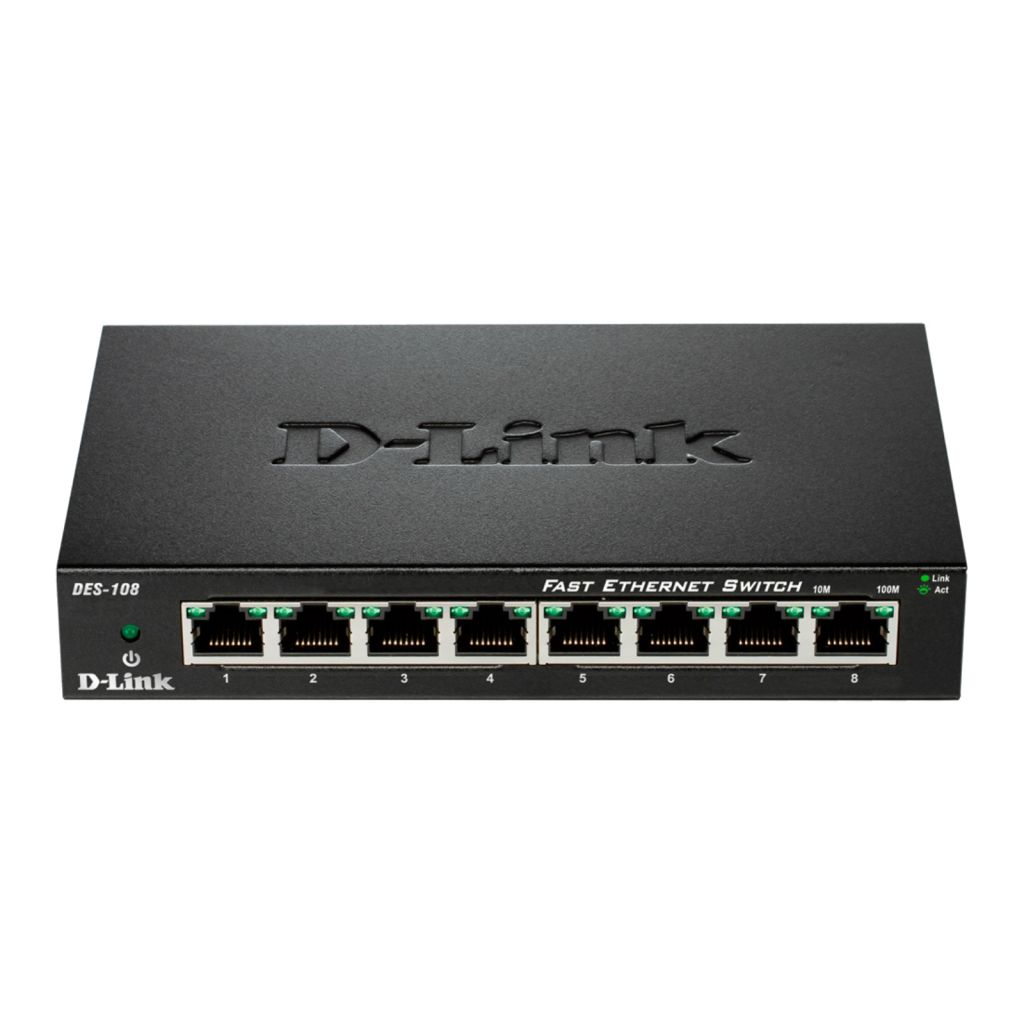 Комутатор мережевий D-Link DES-108 - зображення 1
