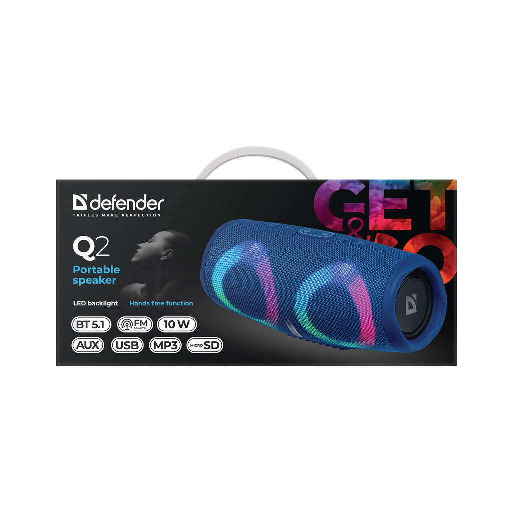 Акустична система Defender Q2 10W Blue (65302) - зображення 8