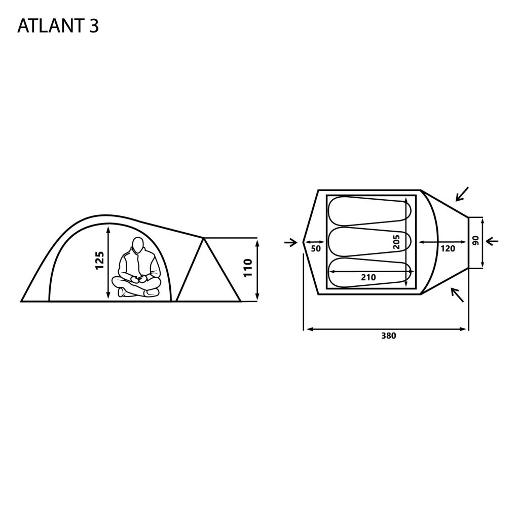 Намет Mousson ATLANT 3 AL SAND (7879) - зображення 12