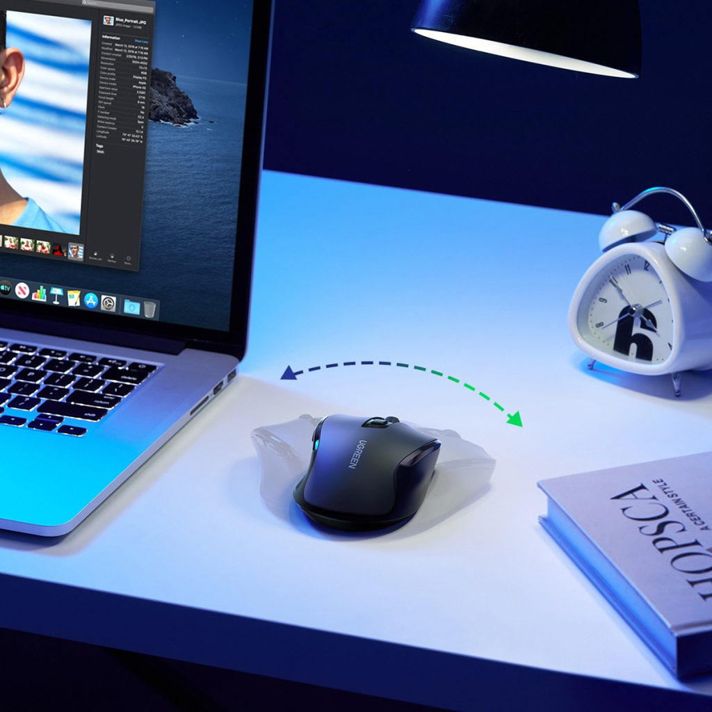 Мишка Ugreen MU006 Ergonomic Wireless Gray/Black (15063) - зображення 12