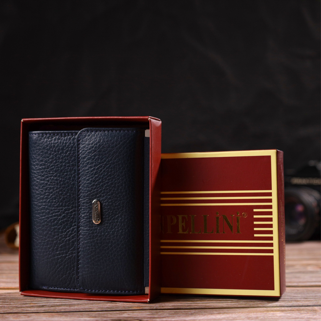 Гаманець Canpellini З натуральної шкіри флотар Синій (21813) - зображення 10