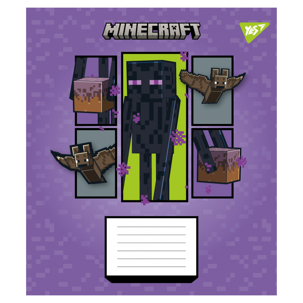 Зошит Yes Minecraft Arrows А5 12 аркушів лінія (767571) - зображення 5