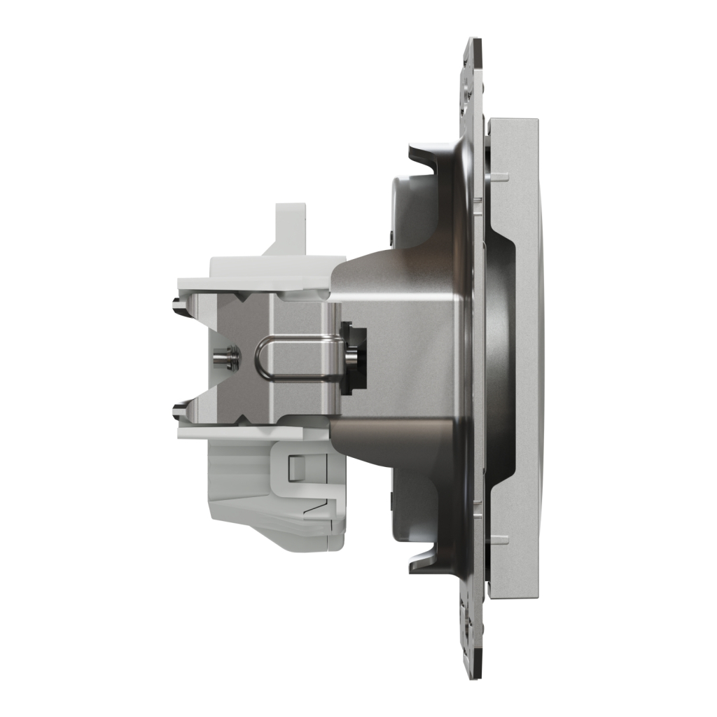 Розетка Schneider Electric ASFORA без заземлення алюм. (EPH3000161) - изображение 3