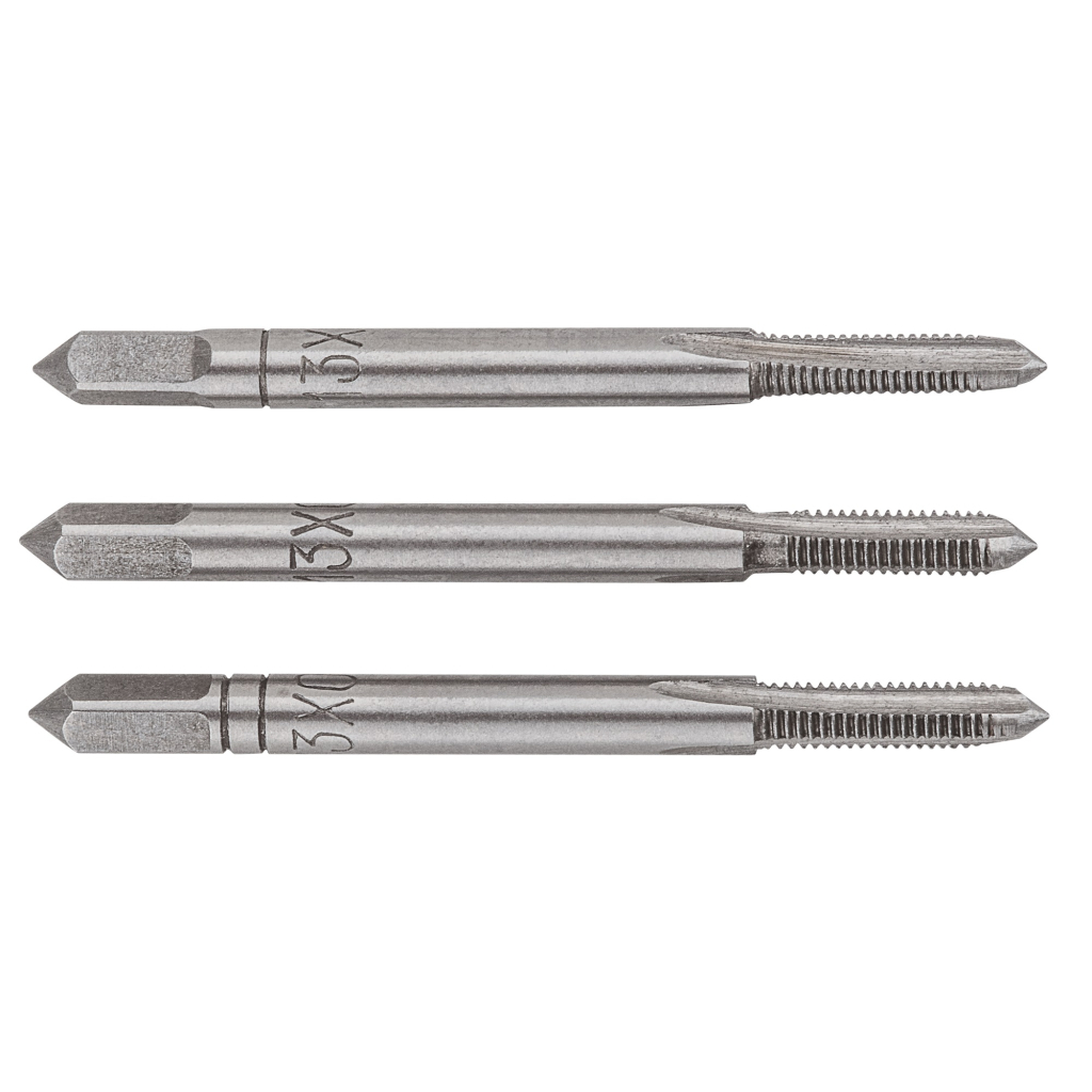 Мітчик Topex M3, крок 0.5 мм, 3 шт. (14A203) - зображення 1